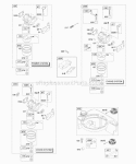 Carburetor Fuel Supply Diagram and Parts List for 12R512-0114-B1  Briggs and Stratton Engine
